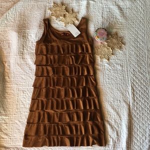 Almond Suede Body Cha Cha Dress